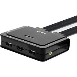 Lindy KVM Switch, KVM Switch, Schwarz