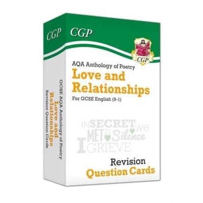 GCSE English: AQA Love & Relationships Poetry Anthology - Revision Question Cards, Gebundene Ausgabe von Cgp Books, CGP Books, 978-1-78908-370-5