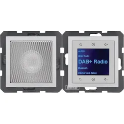 Berker 30801404 Radio mit Lautspr. DAB+, Bt.,B.x alu