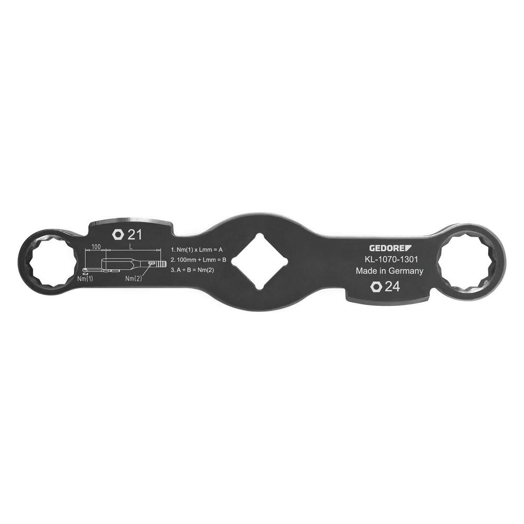 Gedore Automotive 3424766 KL-1070-1301 Doppel-Ringschlüssel (21 mm, 24 mm) (3424766)
