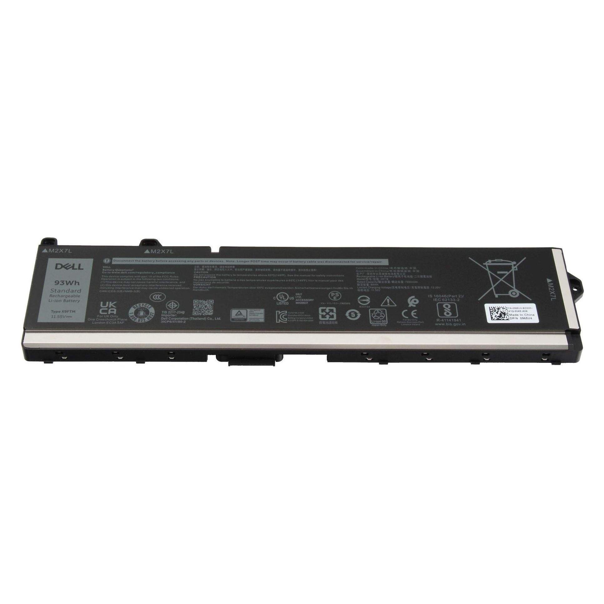 Dell 93Wh lithium-ion battery for (7650 mAh) (45N47)