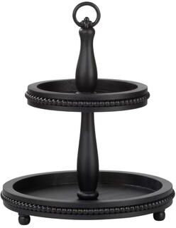 Tripar Round Tiered Wooden Beaded Stand