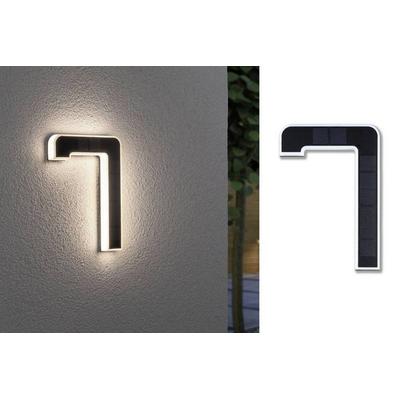 Paulmann 79848 Solar-Hausnummernleuchte 0.20W Warmweiß Schwarz