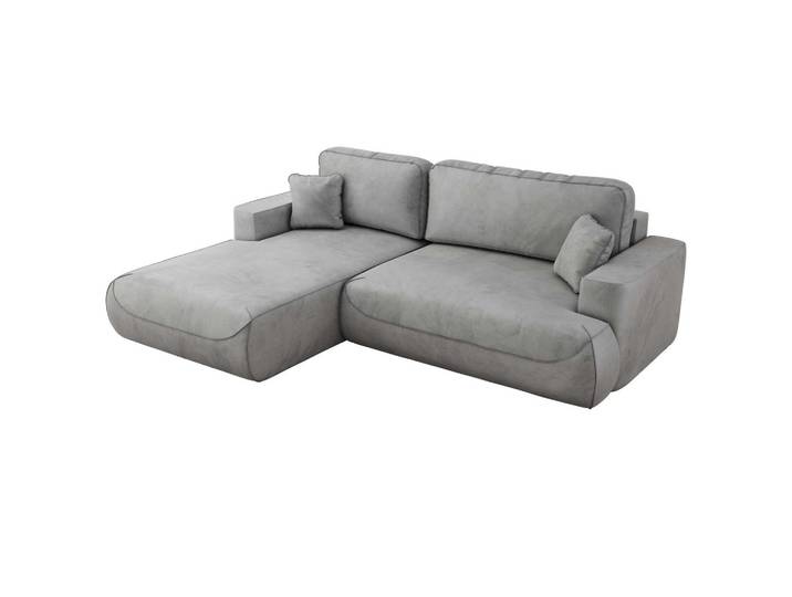 ECKSOFA OVO L Hellgrau Velvet - Links Seite