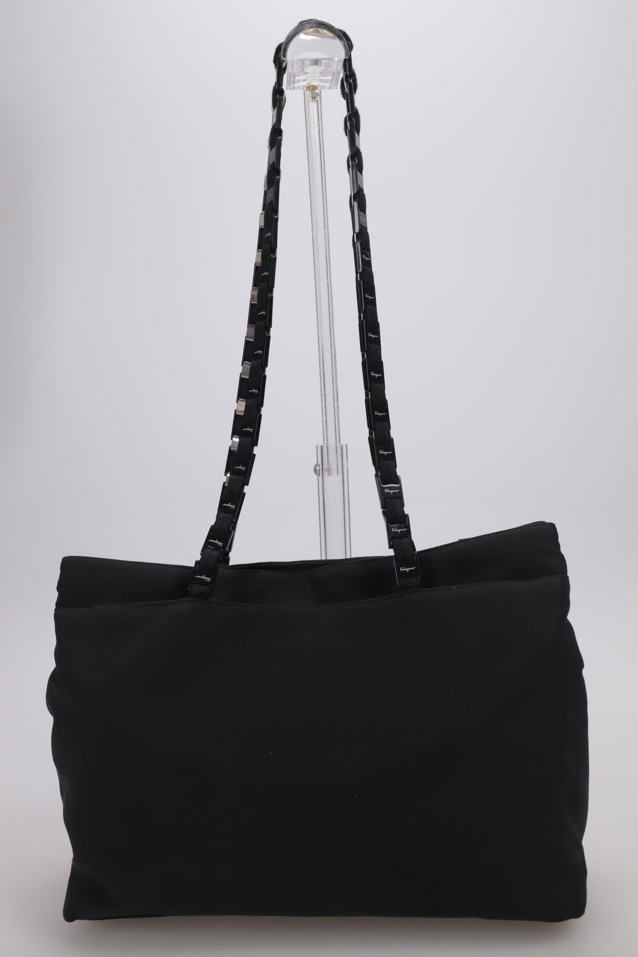 Salvatore Ferragamo Damen Handtasche gross, Schwarz, kein / Etikett - Second Hand