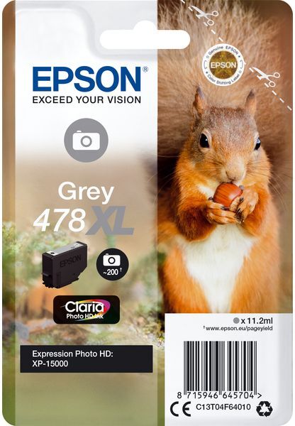 Epson 378/478XL (C13T04F64010) - Grau - Druckerpatrone - Hohe Kapazität