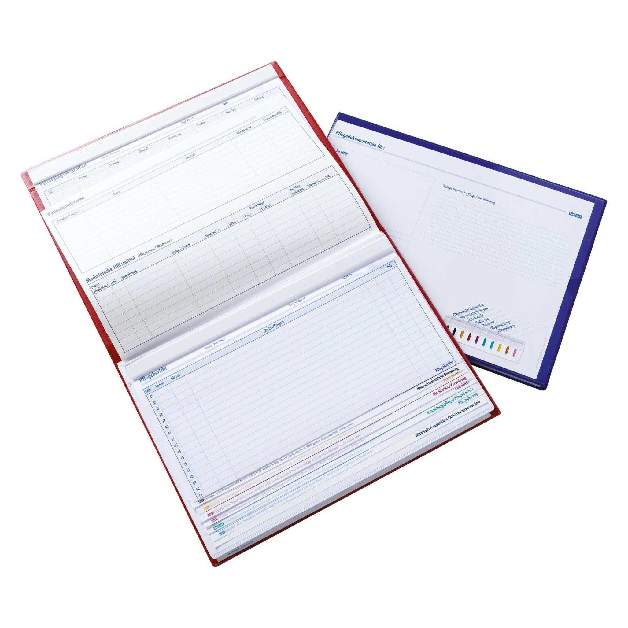 Boi Dokutech Patienten-Dokumentationsmappe Professional-Line DIN A4 quer rot (A4, 1x) (9208-00334)