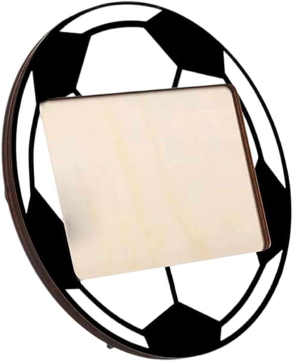 Houten Fotolijst Voetbal Decoratie Houtkleur - 20,5 cm