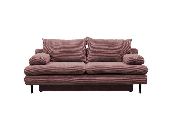 P & B Schlafsofa, Altrosa, Holz, 2-Sitzer, Füllung: Schaumstoff, 202x85x99 cm, Wohnzimmer, Sofas & Couches, Schlafsofas, Schlafsofas mit Bettkasten