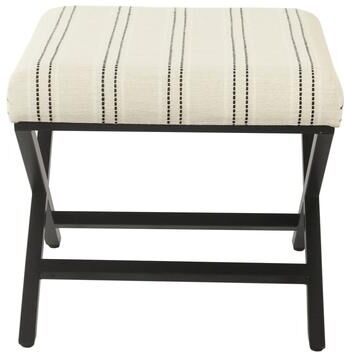 Porch & Den Boucher Modern Metal X-base Square Ottoman