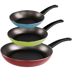Very Titan Pfannenset 3 teilig. 20/24/28 cm, beschichtete Pfanne mit höchster Kratzfestigkeit und Abriebbeständigkeit, Induktion und backofengeeignet