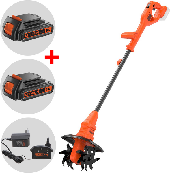 Black & Decker BETL1820L-QW - Motobineuse à batterie 18V 2Ah + une batterie 18V 2Ah offerte