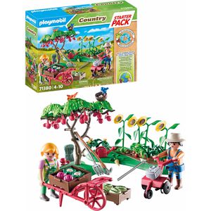 playmobil Spielset COUNTRY 71380, ab 4 Jahre, Starter Pack Bauernhof Gemüsegarten, 91 Teile