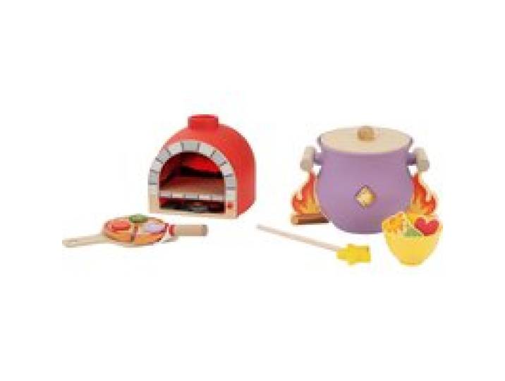 LUPILU® Four à pizza à effets visuels en bois ou chaudron magique