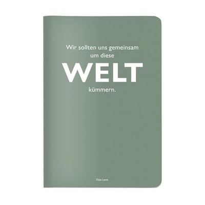 Heft A5 kariert, 'Wir sollten uns gemeinsam um diese Welt kümmern.' (Dalai Lama)