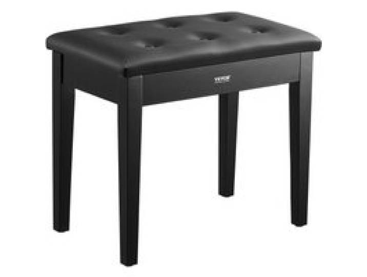 VEVOR Klavierhocker 560 x 350 x 485 mm, Klavierbank, Keyboard-Klavierstuhl mit gepolstertem Kissen, Ablagefach für Notenbücher, Pianobank, Hockersitz, für Schminktisch, Wohnzimmer, Schlafzimmer
