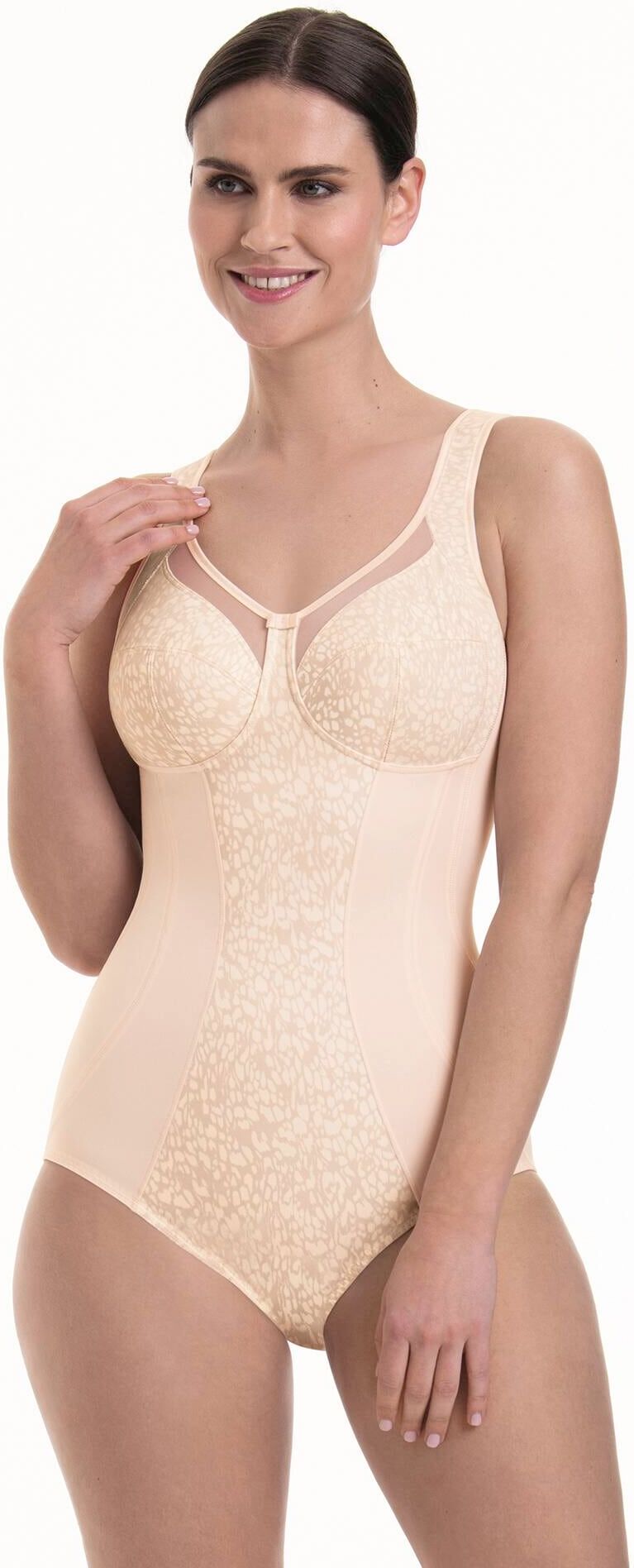 Miederbody ANITA SINCE 1886 "Clara Art", Damen, Gr. 80, Cup D, rosa (smart rose), Mikrofaser, Obermaterial: 60% Polyamid, 40% Elasthan, unifarben, eng, V-Ausschnitt, Bodys Miederbody, figurbetonend, Komfortträger smart rose 80, Cup D