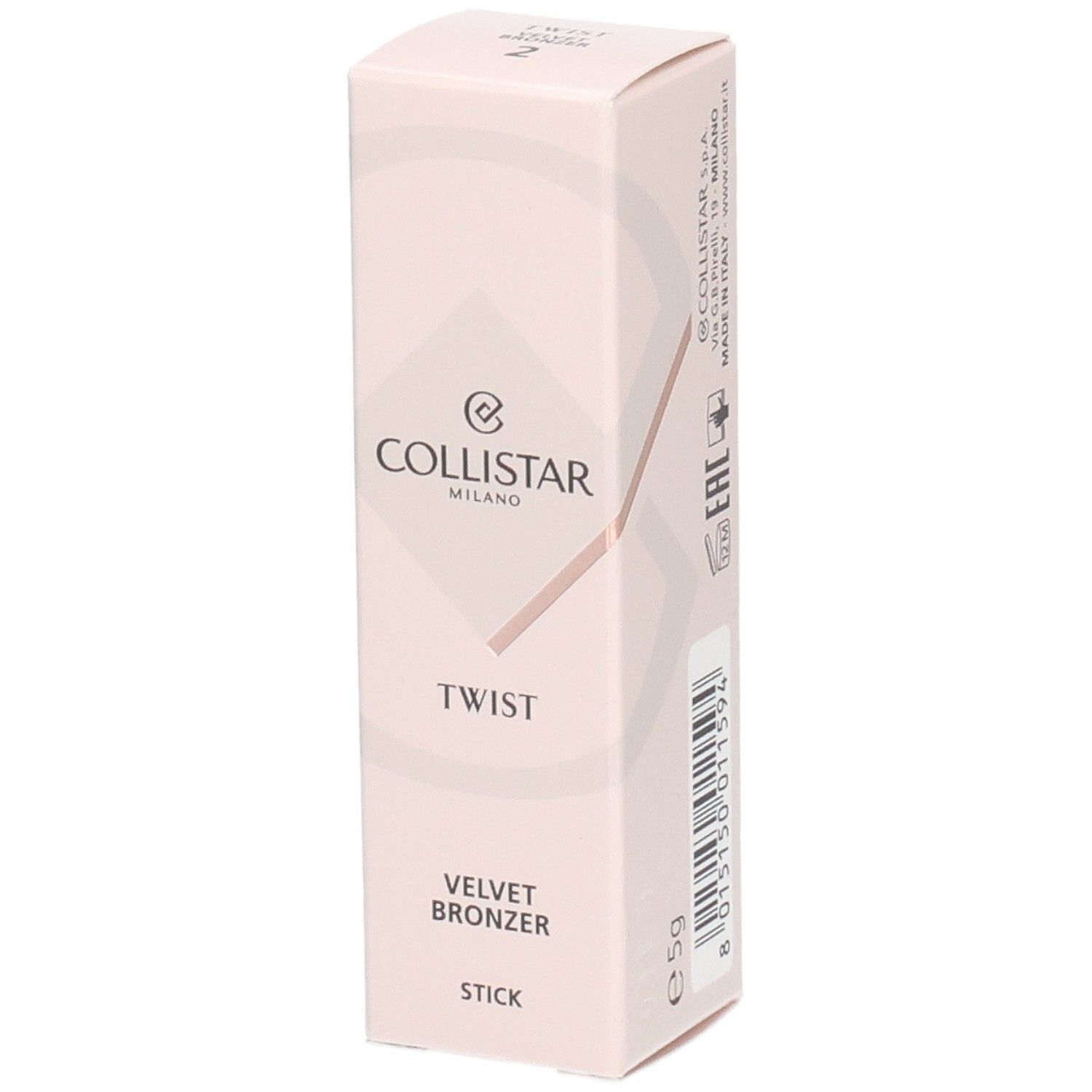 Collistar Bronzer Stick Twist Velvet 02 5g 5 g Stifte