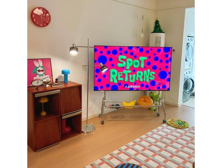 Support TV Mobile sur roulettes panier de rangement en acier inoxydable multifonctionnel pour salon Studio appartement hôtel robuste Durable