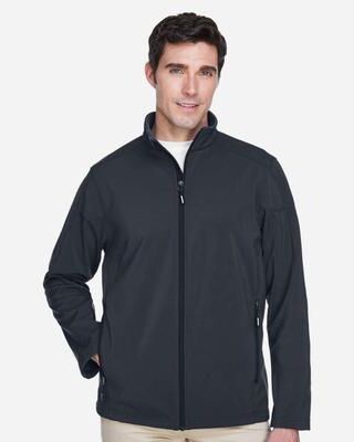 CORE365 88184 Men's Cruise Two-Layer Fleece Bonded Soft Shell Jacket in Carbon size Large