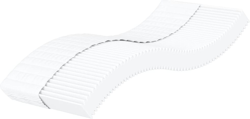 vidaXL Matelas en mousse blanc 100x200 cm dureté H2 H3