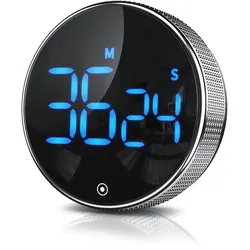BEARWARE Küchentimer Digital, Küchenwecker Eieruhr, LED Display, Countdown, magnetisch