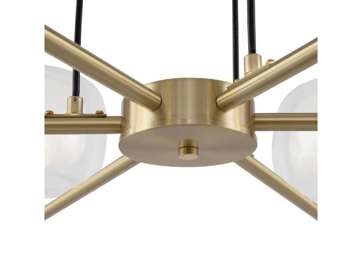 Maytoni Hängeleuchte Vision, dimmbar, messing / gold, für Flurbereich, Aluminium, Kronleuchter