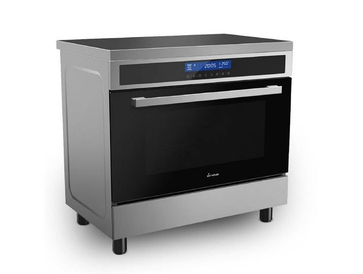 KKT KOLBE Elektro-Herd-Set Standherd Induktionsherd CC9001IND, mit Teleskop-Vollauszug, 90cm / Backofen / 4 Zonen / Flexzone / 9 Heizstufen / Grill / Touch