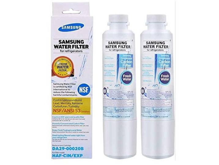 DA29-00020B Kühlschrank-Wasserfilter – kompatibel mit Samsung DA29-00020B, DA29-00020A, HAF-CIN/EXP, NSF 42&53&401 Zertifizierung, kann 99,67 % der Schadstoffe und schädlichen Bakterien filtern. (2)