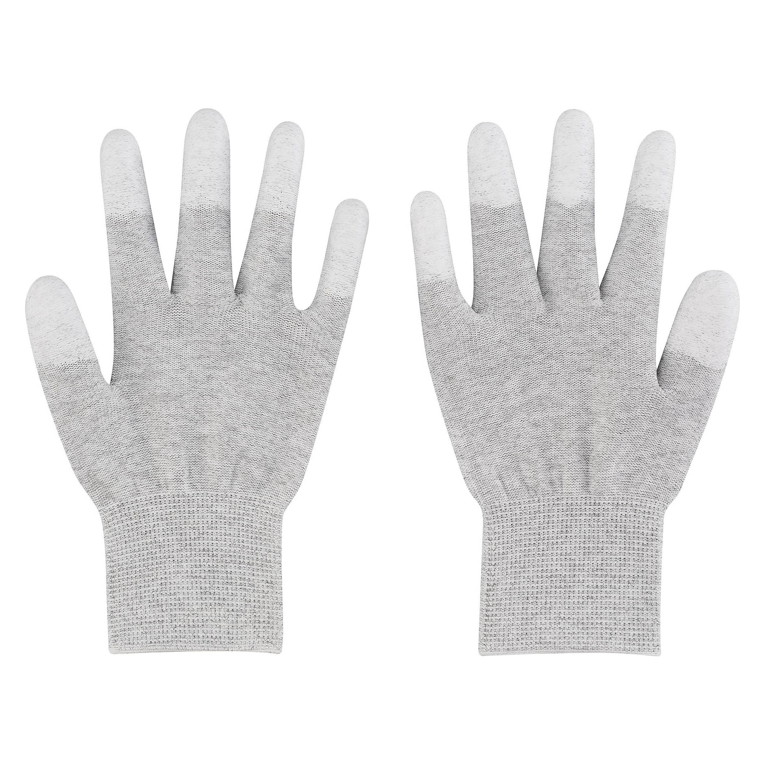 Tru Components TC-12539840 ESD Handschuhe Hellgrau Kleider-Grösse: S 2 St. (S) (TC-12539840)