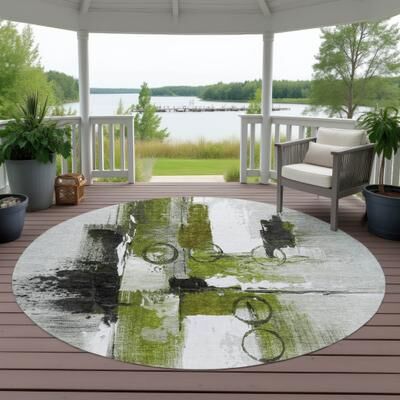 Addison Rugs Machine Washable Indoor/ Outdoor Modern Griffin Chantille Rug