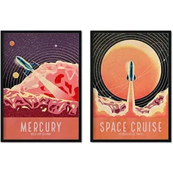 POSTER Set Mit 2 Weltraum A3 Rahmenlos