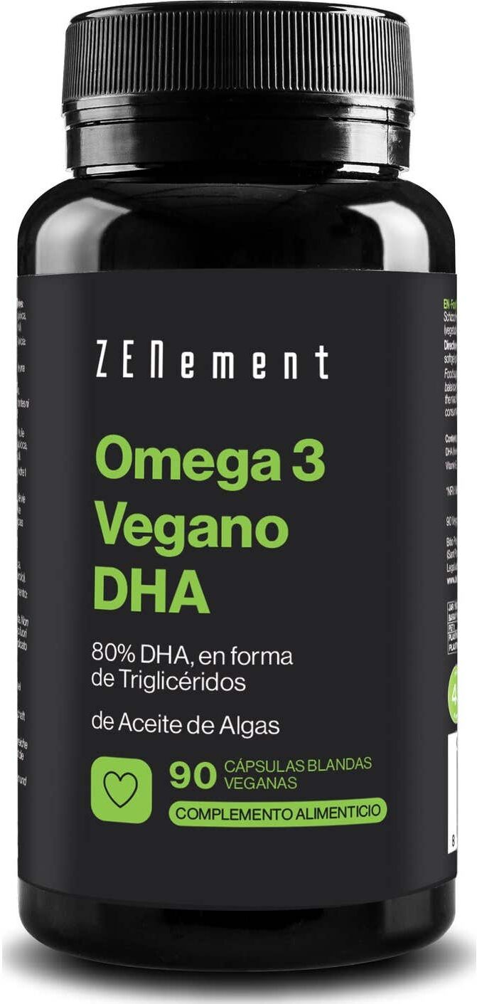 Zenement Omega 3 Vegano 80% DHA 90 Perlas