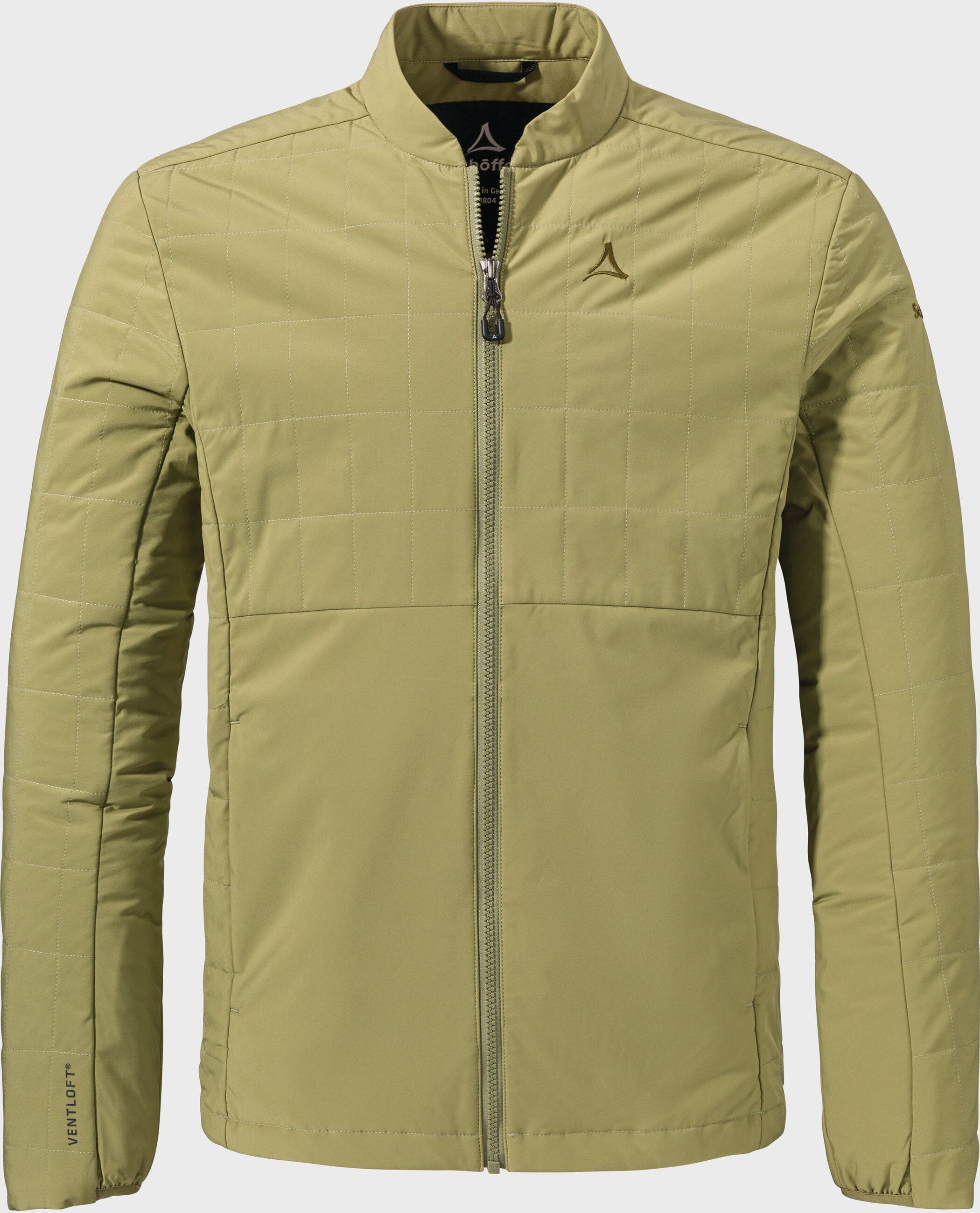 Funktionsjacke SCHÖFFEL "Insulation Jacket Bozen M", Herren, Gr. 50, grün (4605, grün), Oberstoff: 90% Polyester 10% Elasthan Futter: 90% Polyester 10% Elasthan Wattierung: 100% Polyester, regular fit, hoch geschlossener Ausschnitt, Jacken Funktionsjacke 