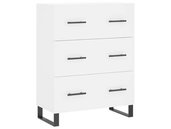 HGFDVCMR Sideboard Weiß mit 3 Schubladen 69,5x34x90 cm Kommode Vielseitiger Beistellschrank für Wohnzimmer und Schlafzimmer mit 3 geräumigen Schubladen und stabilen Metallfüßen.