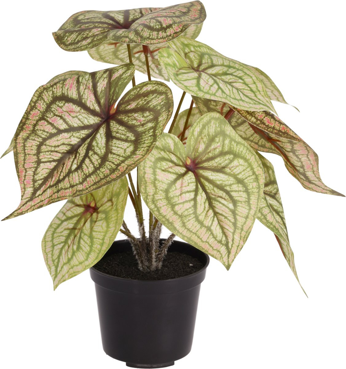 Maxifleur Syngonium Pink Ruby kunstplant in kweekpot, 28 cm