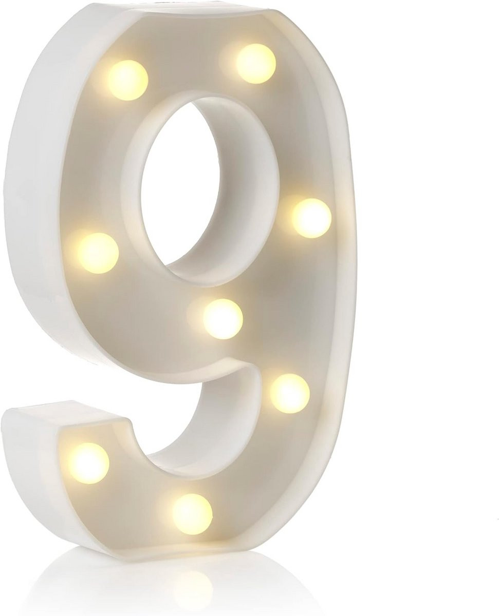 LED Alfabet Letter en Nummer Lichtbord Decoratie met Timer voor Feest en Huis