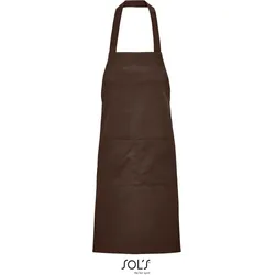 SOLS Bio Latzschürze 03569 chocolate 90 x 75 cm