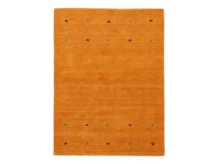 Tapis en laine Gabbeh Uni Jaune/Jaune 200 x 250cm Laine