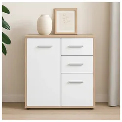 HTI-Living Kommode mit 2 Schubladen Nina Sonoma/Weiß