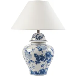 TISCHLAMPE Porzellan Weiß / Blau Sorraia