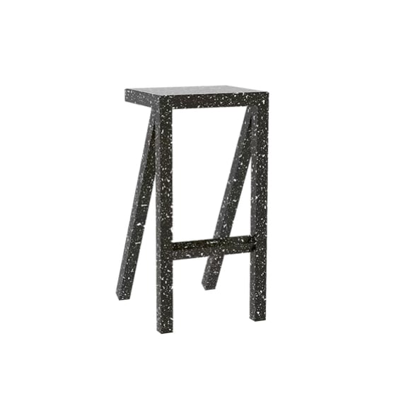 Magis Bureaurama Barhocker (schwarz / weiÃŸ gesprenkelt, H 62cm) schwarz / weiß gesprenkelt | H 62cm SD2772/schwarz