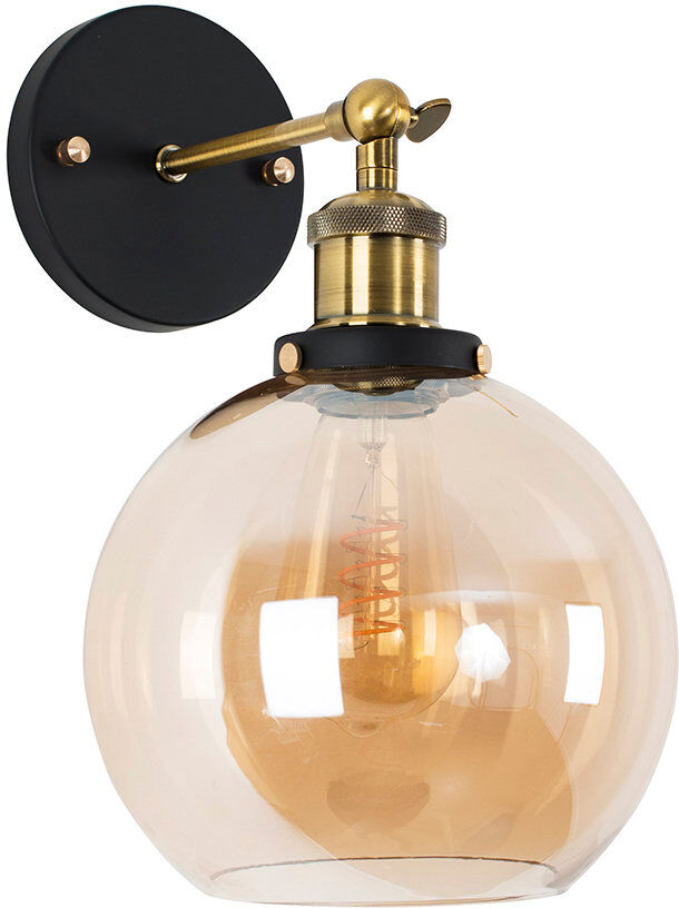 Zipcode Design Lila Armed Sconce Amber 26cm H x 24.5cm W x 28cm D
