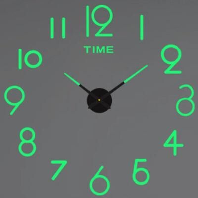 Uplift Treasures Modern 3D DIY Wall Clock Acrylic Mirror Decor 11 2d Diameter 40 50cm