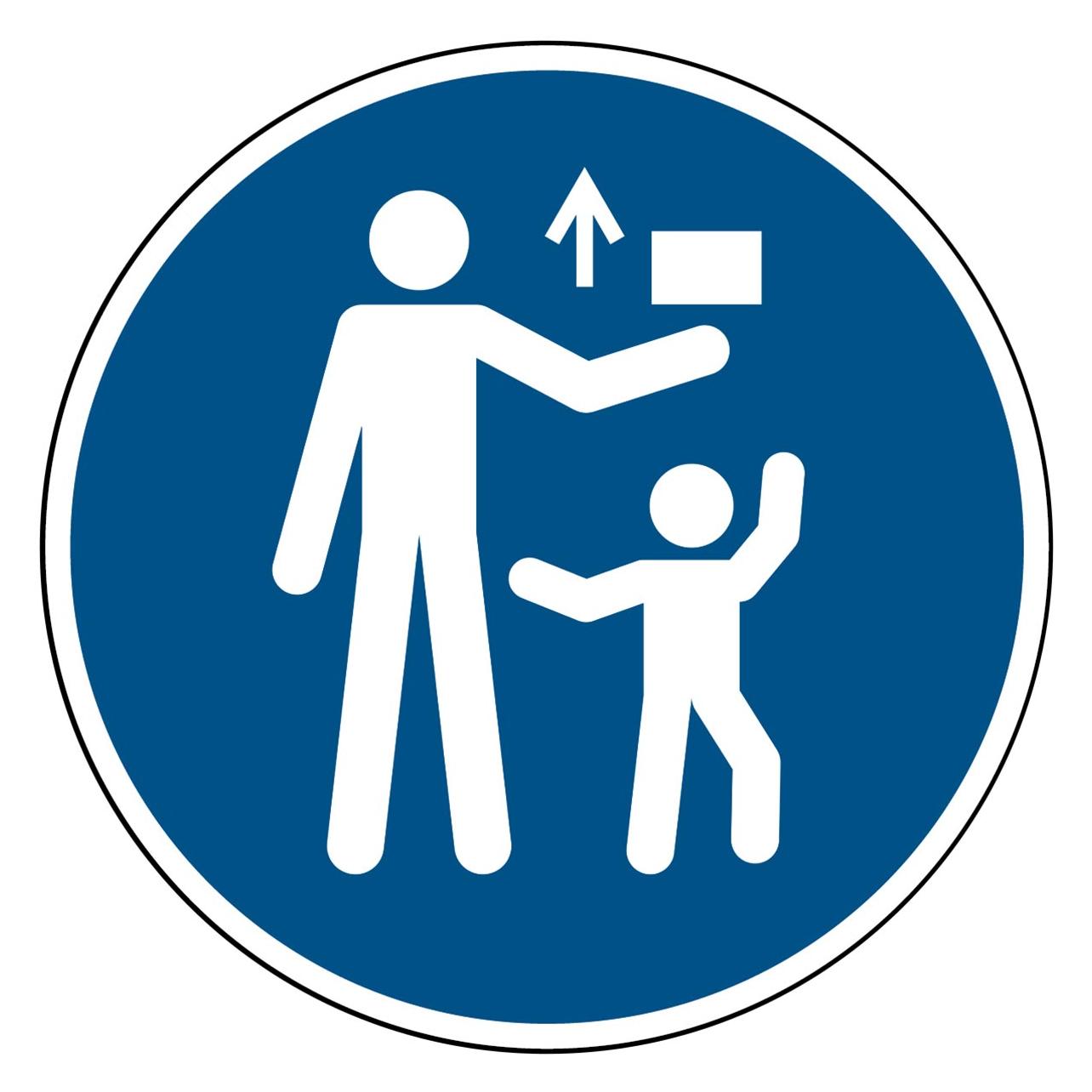 Brady ISO Safety Sign - Keep out of (M/M055/NT/SAV-DIA15-54)
