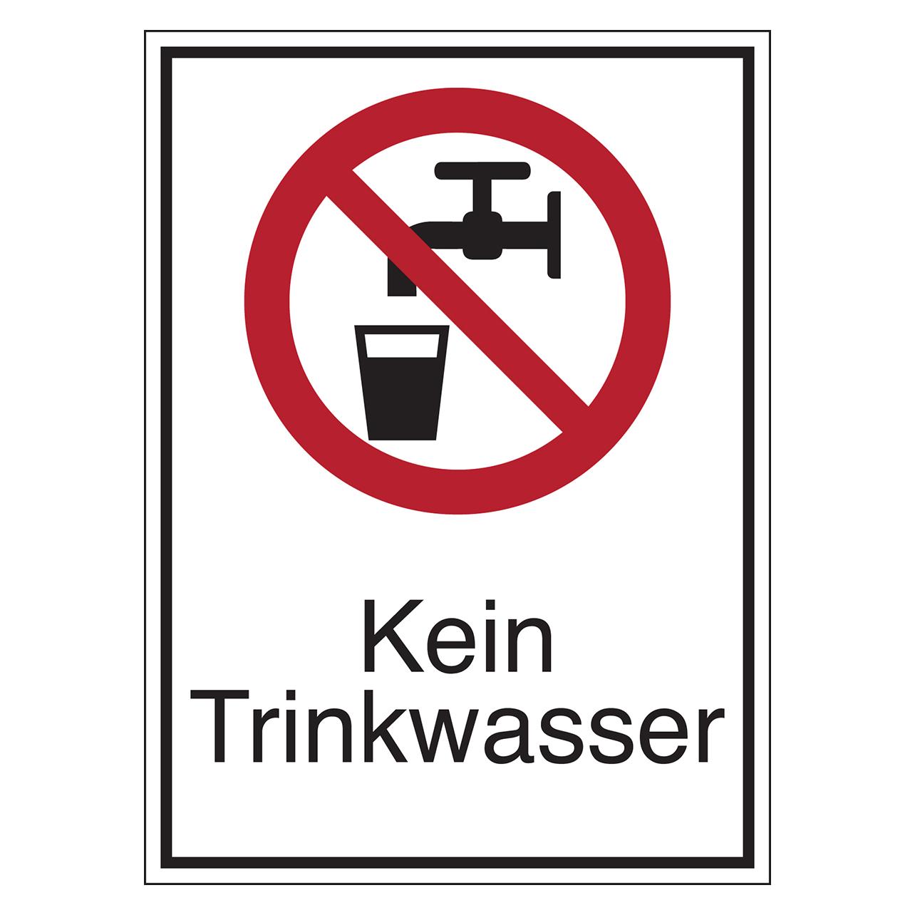 Brady STD-426-131x185-B7541, Verbotsschilder - Kein Trinkwasser (801136)