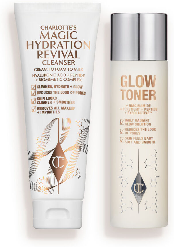 Magic Cleanse, Tone & Glow Duo - Skincare Kit Charlotte Tilbury 1022 Magic Cleanse, Tone & Glow Duo Size: