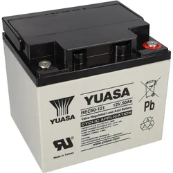 Yuasa REC50-12I zyklenfester AGM-Bleiakku 12V 50Ah – M5-Innengewinde
