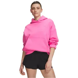 UNDER ARMOUR Icon Fleece Hoodie Damen 637 - pink frenzy/pink frenzy M