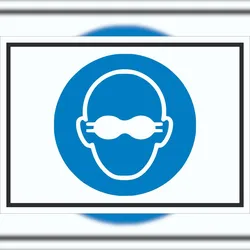 HB-Druck Weitgehend lichtundurchlässigen Augenschutz benutzen Symbol Schild A2 (420x594mm)